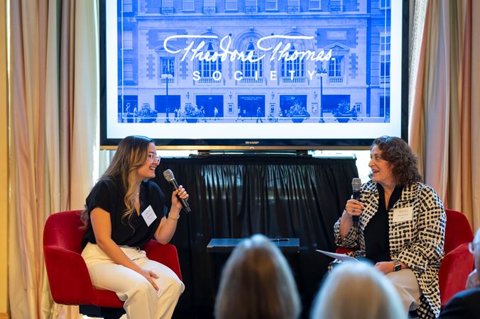 Gabriela Lara and Vanessa Moss at the Theodore Thomas Society Luncheon