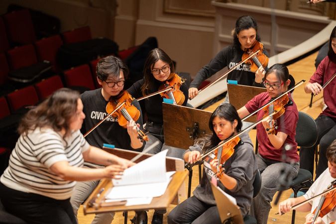 conductor with strings